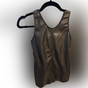 H&M Kids Black Leather Tank Top Dress